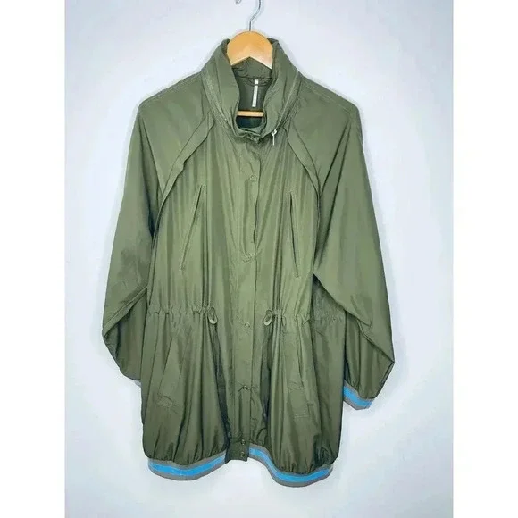 Free People Wind swept jacket size L Wild sage green - Picture 2 of 14